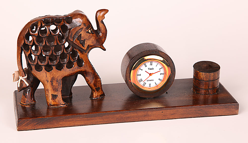 foto stoln� hodiny se slonem